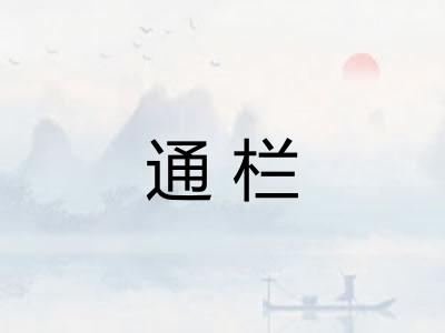 通栏