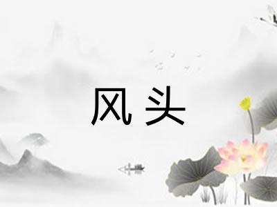 风头 风头