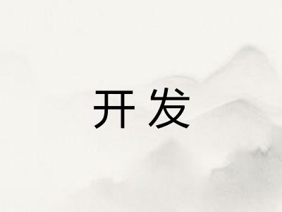 开发 开发