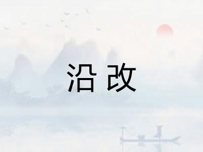 沿改