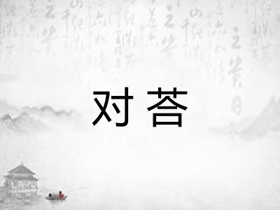 对荅