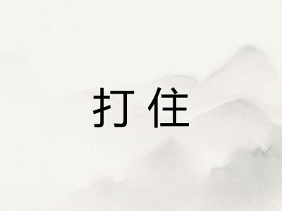 打住