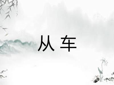 从车