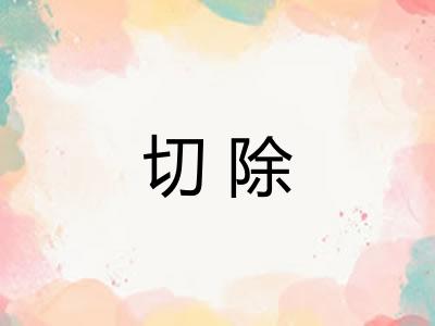 切除 切除