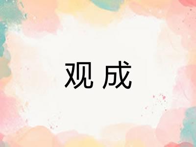 观成 观成