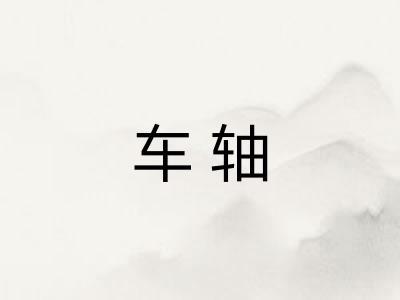 车轴