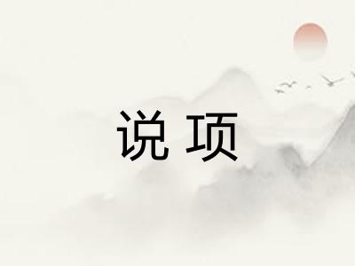 说项