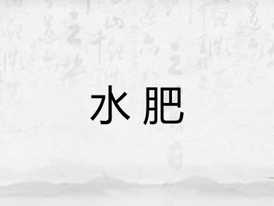 水肥 水肥