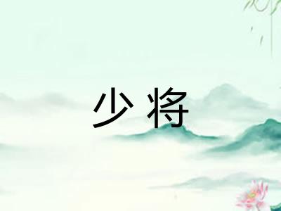 少将