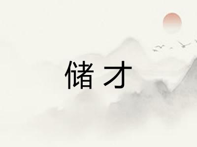 储才