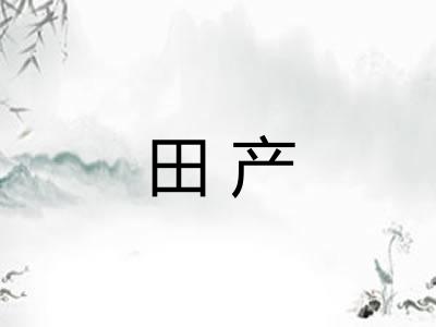 田产