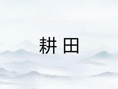 耕田