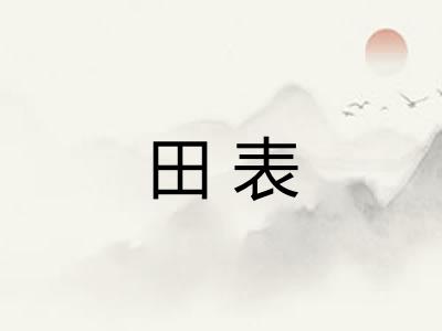 田表