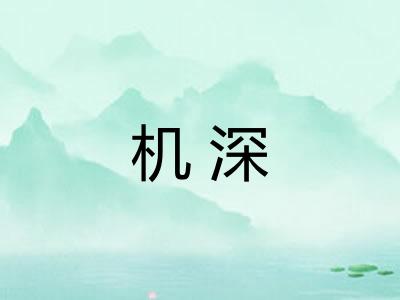 机深