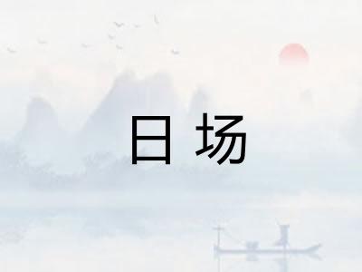 日场