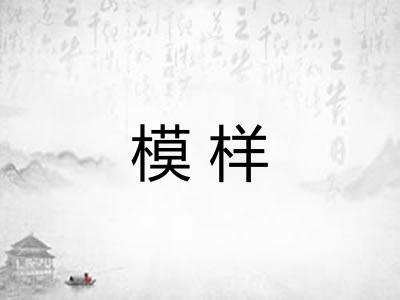 模样