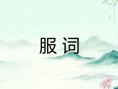 服词