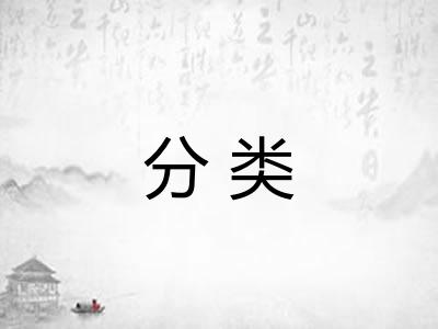 分类 分类