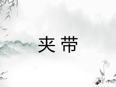 夹带 夹带