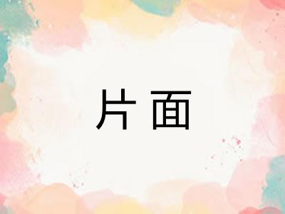 片面