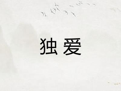 独爱