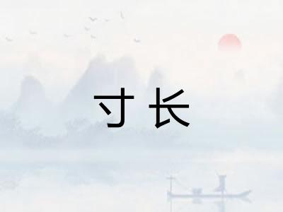 寸长 寸长