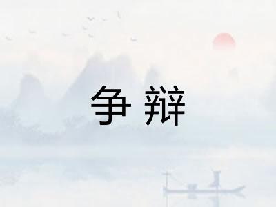 争辩