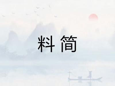 料简