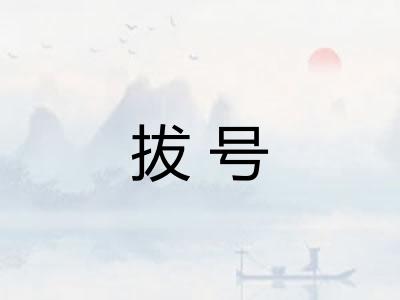 拔号