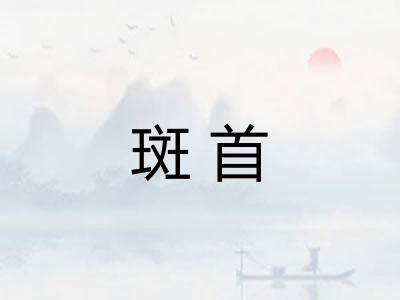 斑首