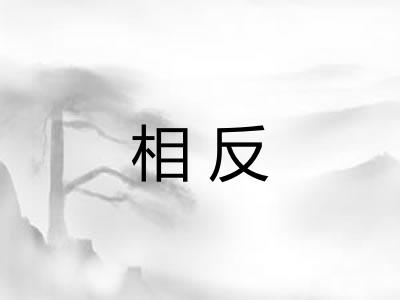 相反