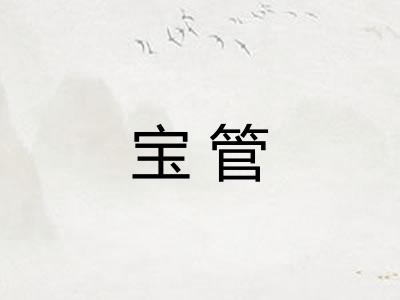 宝管 宝管