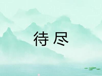 待尽