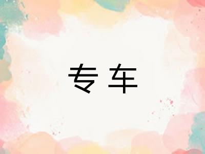 专车 专车