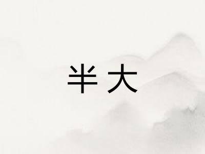 半大