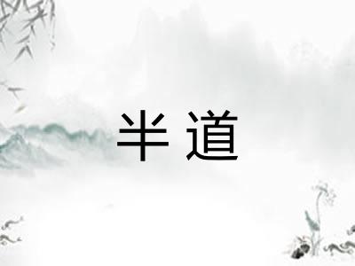 半道 半道