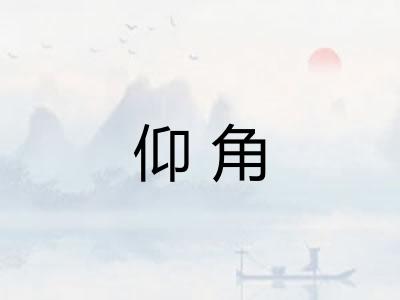仰角 仰角