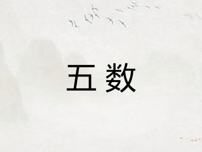 五数 五数