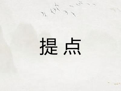 提点