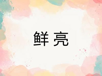 鲜亮 鲜亮