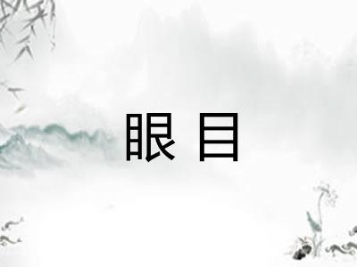 眼目