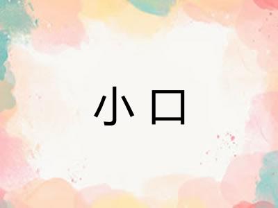 小口