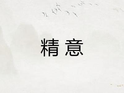 精意