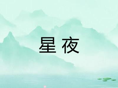 星夜