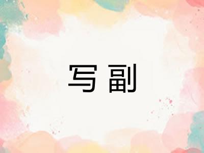 写副