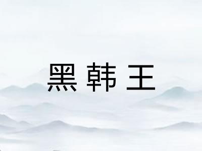 黑韩王