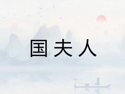 国夫人 国夫人
