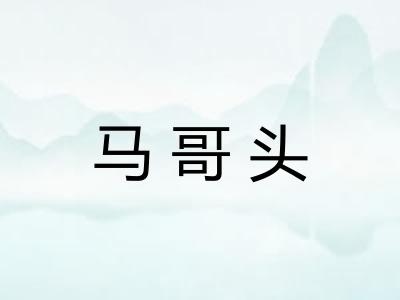 马哥头