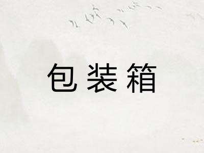 包装箱