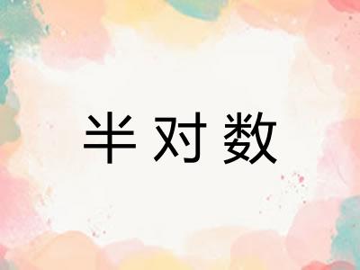 半对数